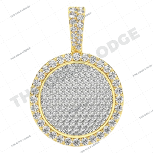 ROUND MEDALLION PENDANT 14K